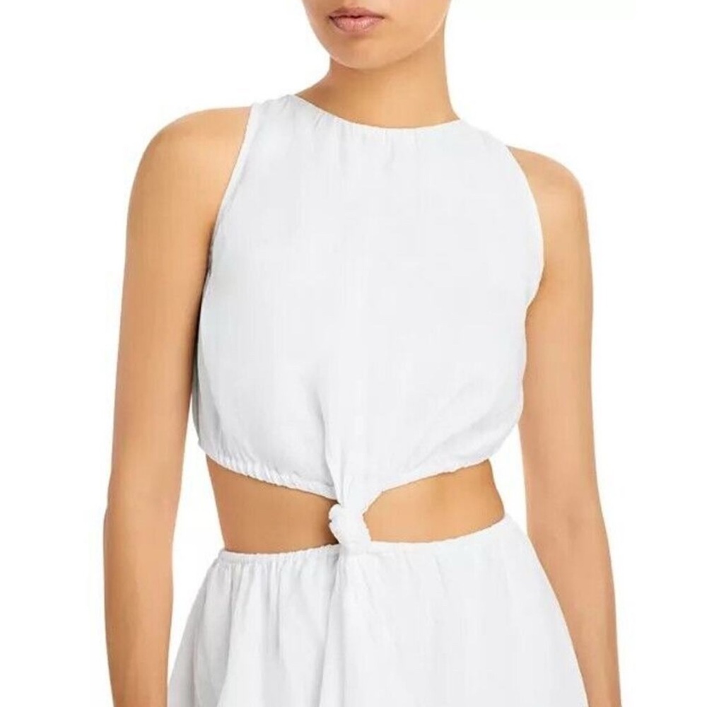 NWT Faithfull The Brand Zeta White Midi Dress Size 4 - Picture 3 of 8